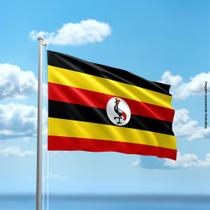 Bandeira de Uganda 80cmx140cm Tecido Oxford 100% Poliéster