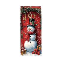 Bandeira Decorativa De Porta Temática De Natal JOY Boneco De Neve 2D Plana Para Festas