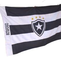 Bandeira Do Botafogo Grande Com 1,10 X 1.60 Em Poliester