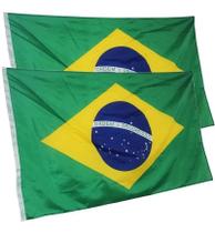 Bandeira Do Brasil 2 Faces Para Mastro, Parede, Sacada - 2 unidades