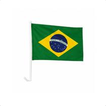 Bandeira do Brasil 45x30cm com Haste Para Carro Bandeira do Brasil 45x30cm com Haste Para Carro