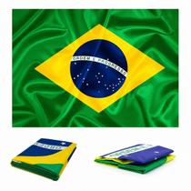 Bandeira do Brasil 90x150cm Grande 100 Poliéster Resistente Copa Torcedor Seleção Alta Qualidade