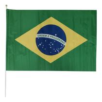 Bandeira do Brasil 90x60cm com Haste de Plástico Bandeira do Brasil 90x60cm com Haste de Plástico