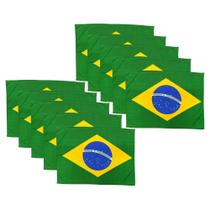 Bandeira do Brasil 90x60cm Copa do Mundo Kit:10 Bandeira do Brasil 90x60cm Copa do Mundo Kit:10