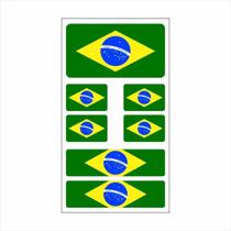 Bandeira Do Brasil - Adesivo Resinado Cartela