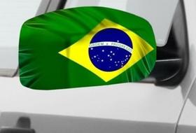 Bandeira Do Brasil Capa Decorativa Para Retrovisor De Carro