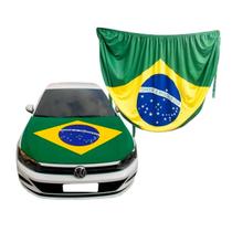 Bandeira do Brasil Capô para Carro 190x80cm