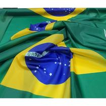 Bandeira do Brasil em Failete ( Bemberg) Extra Grande 3,00M X 1,80M