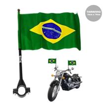 Bandeira do Brasil em Tecido P/ Motos 14x19cm