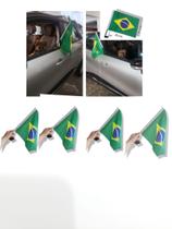 Bandeira Do Brasil Em Tecido Para Vidro Janela Do Carro