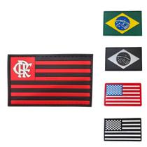 Bandeira Do Brasil Emborrachada 3d Patch Com tiras autocolantes