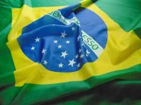 Bandeira Do Brasil Grande 1,45x1,00 Tecido Poliéster Sublimado em 1 Face Manifestação Olimpíadas