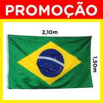 Bandeira Do Brasil Grande Dupla Face Helanca 2,10m x 1,50m Para Mastro e Parede Copa do Mundo - Bras Tecidos