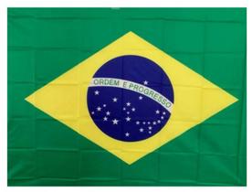 Bandeira do Brasil Grande Pano Tecido Poliéster 150x90 cm