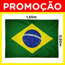 Bandeira do Brasil Grande Tecido 1,50m x 0,90m Bember Para Colocar Em Mastro Com Costura