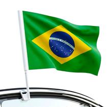 Bandeira Do Brasil Oficial Dupla Face Com Haste Para Carros Copa Do Mundo Bandeira Do Brasil Oficial Dupla Face Com Haste Para Carros Copa Do Mundo