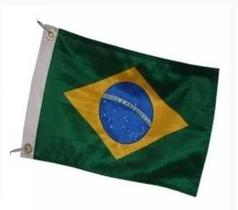 Bandeira do Brasil P/ Mastro de Alcançado e Top - Nautica 33 X 47 CM - BARCO NOVO