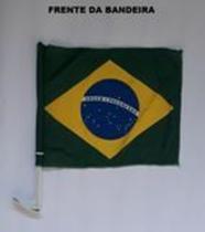 Bandeira do Brasil para carro em tecido, com 10 unidades, tamanho 23 x 30 cm - Rafe Bandeira do Brasil para carro em tecido, com 10 unidades, tamanho 23 x 30 cm - Rafe