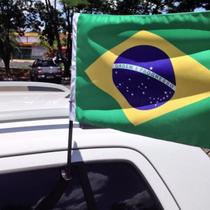 Bandeira do Brasil para Vidro De Carro Torcida com 30x45cm Bandeira do Brasil para Vidro De Carro Torcida com 30x45cm