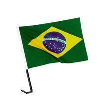 Bandeira Do Brasil Para Vidro Do Carro Em Poliéster