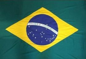 Bandeira do Brasil poliéster 3 Pano - spasso