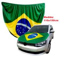 Bandeira Do Brasil Tecido P/ Capô De Carro Copa Do Mundo