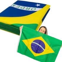 Bandeira do Brasil torcedor 100% poliéster 95x135cm