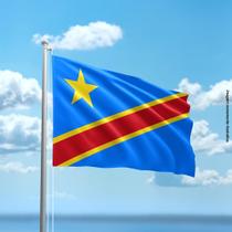 Bandeira do Distrito do Congo 80cmx140cm Tecido Oxford 100% Poliéster