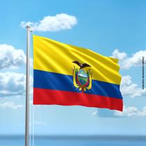 Bandeira do Equador 80cmx140cm Tecido Oxford 100% Poliéster - PRESENTE-BRINDE