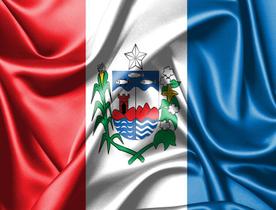 Bandeira do Estado do Alagoas 80cmx140cm Tecido Oxford 100% Poliéster - PRESENTE-BRINDE