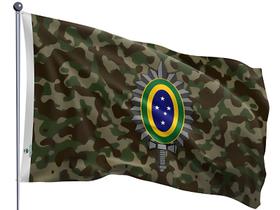Bandeira do Exercito Brasileiro Fundo Camuflado Uma Face Estampada Tamanho 90x128cm Bandeira do Exercito Brasileiro Fundo Camuflado Uma Face Estampada Tamanho 90x128cm