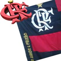 Bandeira Do Flamengo 1.60 X 1.10 De Tecido Polieste Grande