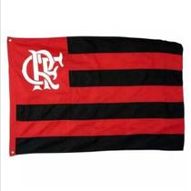 Bandeira do Flamengo padrão oficial 1,5P (0.70 x 1.00m) e Brasão frente e verso. - RN BANDEIRAS
