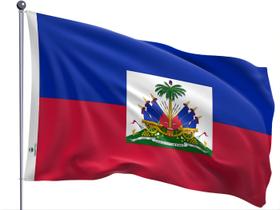 Bandeira do Haiti Uma Face Estampada Tamanho 70x100cm