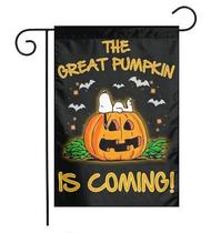 Bandeira do jardim A grande abóbora está chegando no Halloween 30x45cm Bandeira do jardim A grande abóbora está chegando no Halloween 30x45cm