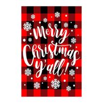 Bandeira do jardim de natal vertical dupla face Feliz Natal quintal decoração ao ar livre