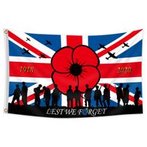 Bandeira do Memorial dos Veteranos do Reino Unido 90x150cm Poliéster Bandeira do Memorial dos Veteranos do Reino Unido 90x150cm Poliéster