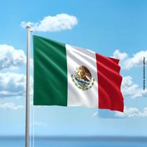 Bandeira do México 80cmx140cm Tecido Oxford 100% Poliéster - PRESENTE-BRINDE