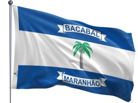 Bandeira do Município de Bacabal Uma Face Estampada Tamanho 70x100cm