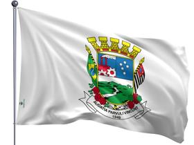 Bandeira do Município de Poá Dupla Face Estampada Tamanho 70x100cm