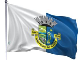 Bandeira do Município de São Pedro da Aldeia Uma Face Estampada Tamanho 90x128cm - Qualidade e Entrega Rápida Bandeira do Município de São Pedro da Aldeia Uma Face Estampada Tamanho 90x128cm - Qualidade e Entrega Rápida