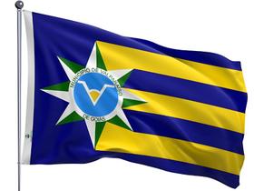 Bandeira do Município de Valparaíso de Goiás Dupla Face Estampada Tamanho 70x100cm