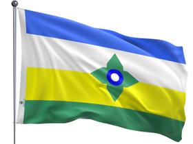 Bandeira do Município de Vilhena Uma Face Estampada Tamanho 90x128cm Bandeira do Município de Vilhena Uma Face Estampada Tamanho 90x128cm