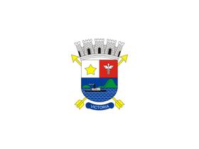 Bandeira do município Vitória estampada dupla face - 0,90x1,28m