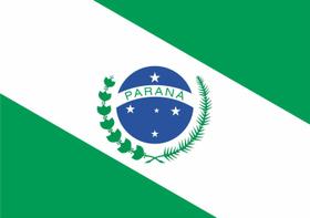 Bandeira do Paraná Estampada Uma face 90x128cm - Pátria Bordados