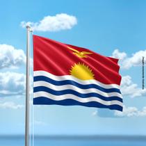 Bandeira do Quiribati 80cmx140cm Tecido Oxford 100% Poliéster