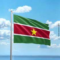 Bandeira do Suriname 80cmx140cm Tecido Oxford 100% Poliéster