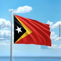Bandeira do Timor Leste 80cmx140cm Tecido Oxford 100% Poliéster Bandeira do Timor Leste 80cmx140cm Tecido Oxford 100% Poliéster