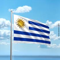 Bandeira do Uruguai 80cmx140cm Tecido Oxford 100% Poliéster