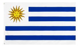 Bandeira Do Uruguai C/ Cores Vivas De Poliéster Melhor Preço - Buono
